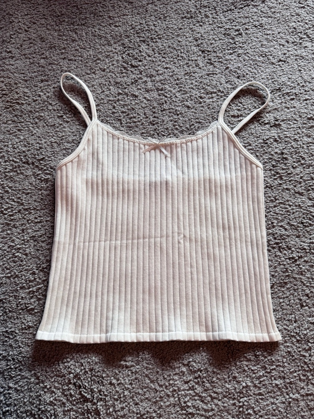 White Bow Tank Top